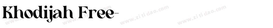 Khodijah Free字体转换